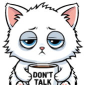 Coffee Addict Cat T-Shirt