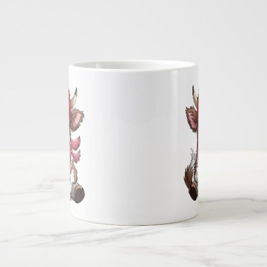 Coffee Addict Cow Jumbo-Tasse (Vorderseite)