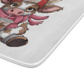 Coffee Addict Cow Schneidebrett (Ecke)