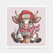Coffee Addict Cow Serviette (Vorderseite)
