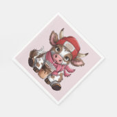 Coffee Addict Cow Serviette (Ecke)