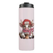 Coffee Addict Cow Thermosbecher (Vorderseite)