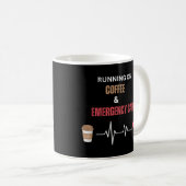 Coffee Addict First Responder EMT Paramedic Kaffeetasse (VorderseiteRechts)