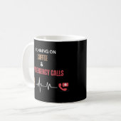 Coffee Addict First Responder EMT Paramedic Kaffeetasse (Vorderseite Links)