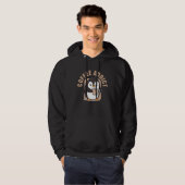 Coffee Addict Penguin Caffeine Hoodie (Vorne ganz)
