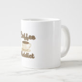 Coffee Addict Retro-Logo Jumbo-Tasse (Vorderseite Rechts)