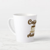 Coffee Addict Retro-Logo Milchtasse (Linke Ecke)