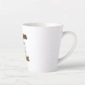 Coffee Addict Retro-Logo Milchtasse (Rechts)