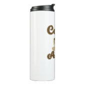 Coffee Addict Retro-Logo Thermosbecher (Nach links gedreht)