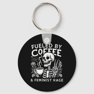 Coffee & amp; feministische Rage Feminism Coffee L Schlüsselanhänger