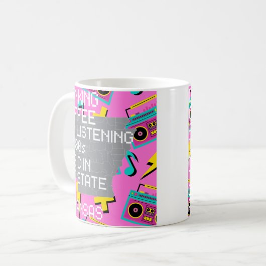 Coffee and '80s Music in Arkansas Kaffeetasse (Vorderseite Links)
