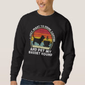 Coffee And Basset Hound For Men Women Bassets Dad Sweatshirt (Vorderseite)