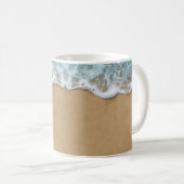 Coffee And Beach Theme Coastal Kaffeetasse (VorderseiteRechts)