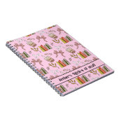 Coffee and Books Pattern Notebook | Cozy Reader  Notizblock (Rechte Seite)