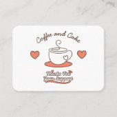 Coffee and Cake Business Loyalty Card Visitenkarte (Vorderseite)