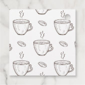 Coffee and Cake Coffee Shop Geschenkanhänger (Rückseite)