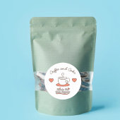 Coffee and Cake  Runder Aufkleber