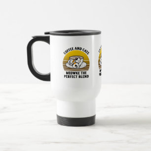 Coffee and cats meowke the perfect blend reisebecher