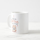 Coffee and Cattitude Funny Cat Mug Kaffeetasse (Vorderseite Links)