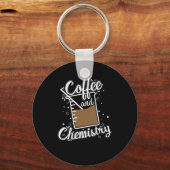 Coffee and Chemistry Messbecher im Labor Schlüsselanhänger (Vorderseite)