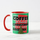 Coffee and Christmas Music in Arizona Tasse (Links)