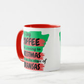 Coffee and Christmas Music in Arkansas Tasse (Vorderseite Links)