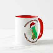 Coffee and Christmas Music in California Tasse (VorderseiteRechts)