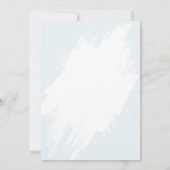 Coffee and Croissants Bridal Shower Einladung (Rückseite)