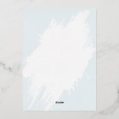 Coffee and Croissants Bridal Shower Folieneinladung (Rückseite)