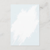 Coffee and Croissants Bridal Shower Registry Begleitkarte (Rückseite)