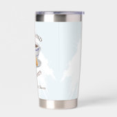 Coffee and Croissants Bridal Shower Thermobecher (Links)