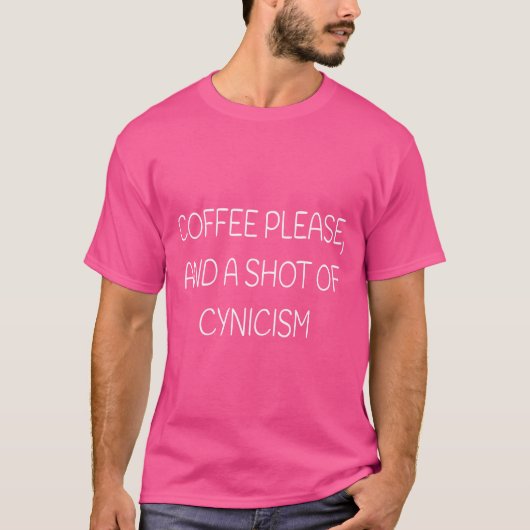 Coffee And Cynicism Gilmore Quote funny T-Shirt (Vorderseite)