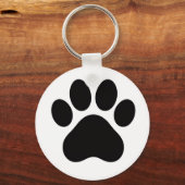 Coffee and Dog Lover Quote Minimal Design Schlüsselanhänger (Rückseite)