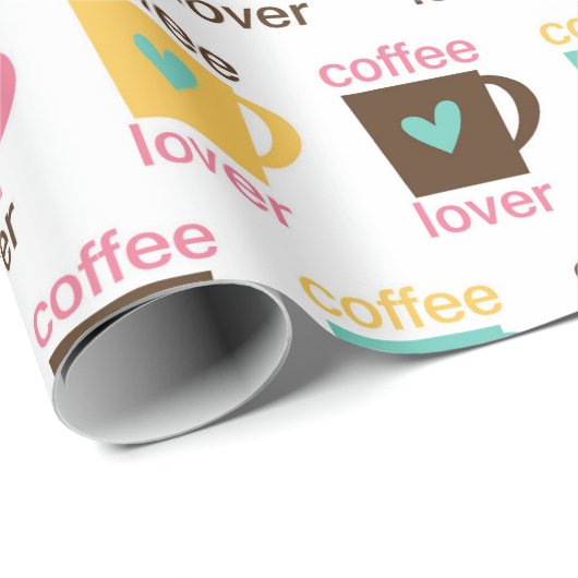 Coffee and Donut Pattern Geschenkpapier (Rolleneckpunkt)