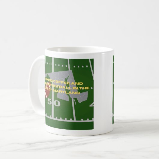 Coffee and Football in Maryland Kaffeetasse (Vorderseite Links)