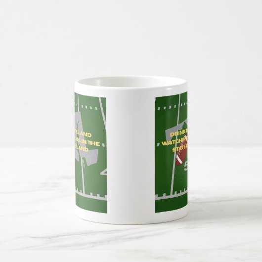 Coffee and Football in Maryland Kaffeetasse (Mittel)