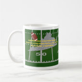 Coffee and Football in Virginia Kaffeetasse (Links)