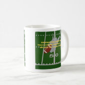 Coffee and Football in West Virginia Kaffeetasse (VorderseiteRechts)