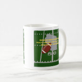 Coffee and Football in Wisconsin Kaffeetasse (VorderseiteRechts)