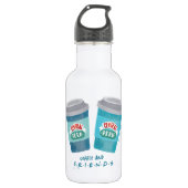 Coffee and FRIENDS™ Edelstahlflasche (Vorderseite)