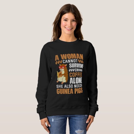 Coffee And Guinea Pigs Sweatshirt (Vorne ganz)