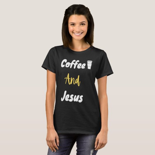 Coffee And Jesus  Christian  Jesus  Chosen T-Shirt (Vorne ganz)