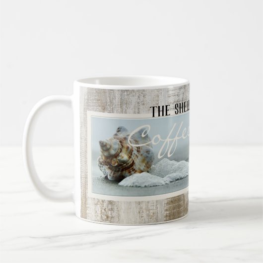 Coffee and Kisses Shell Beach House Mug Kaffeetasse (Links)
