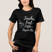 Coffee and Lesson Plans Cute for Students Tri-Blend Shirt (Vorderseite)