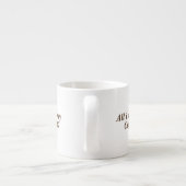 Coffee and my Dog Throw Pillow Espressotasse (Rückseite)