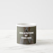 Coffee and my Dog Throw Pillow Espressotasse (Vorderseite)