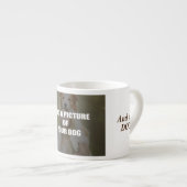 Coffee and my Dog Throw Pillow Espressotasse (Vorderseite Rechts)
