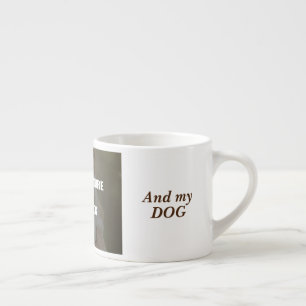 Coffee and my Dog Throw Pillow Espressotasse