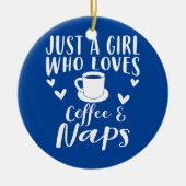 Coffee And Naps Apparel Funny Nap Lovers Design Keramik Ornament (Vorne)
