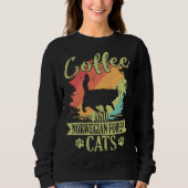 Coffee and Norwegian Forest Cat Sweatshirt (Vorderseite)